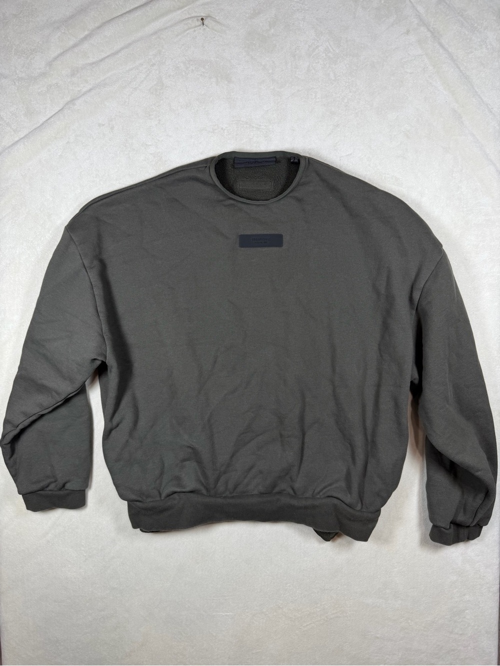 Essentials Fear of God FOG Medium Box Logo Structured Crewneck Sweatshirt